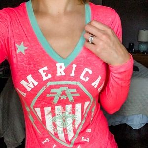 Vintage hot pink long sleeve